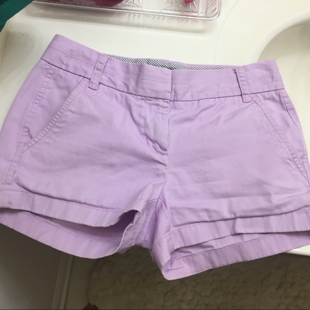 Lavender J. Crew Chino Shorts